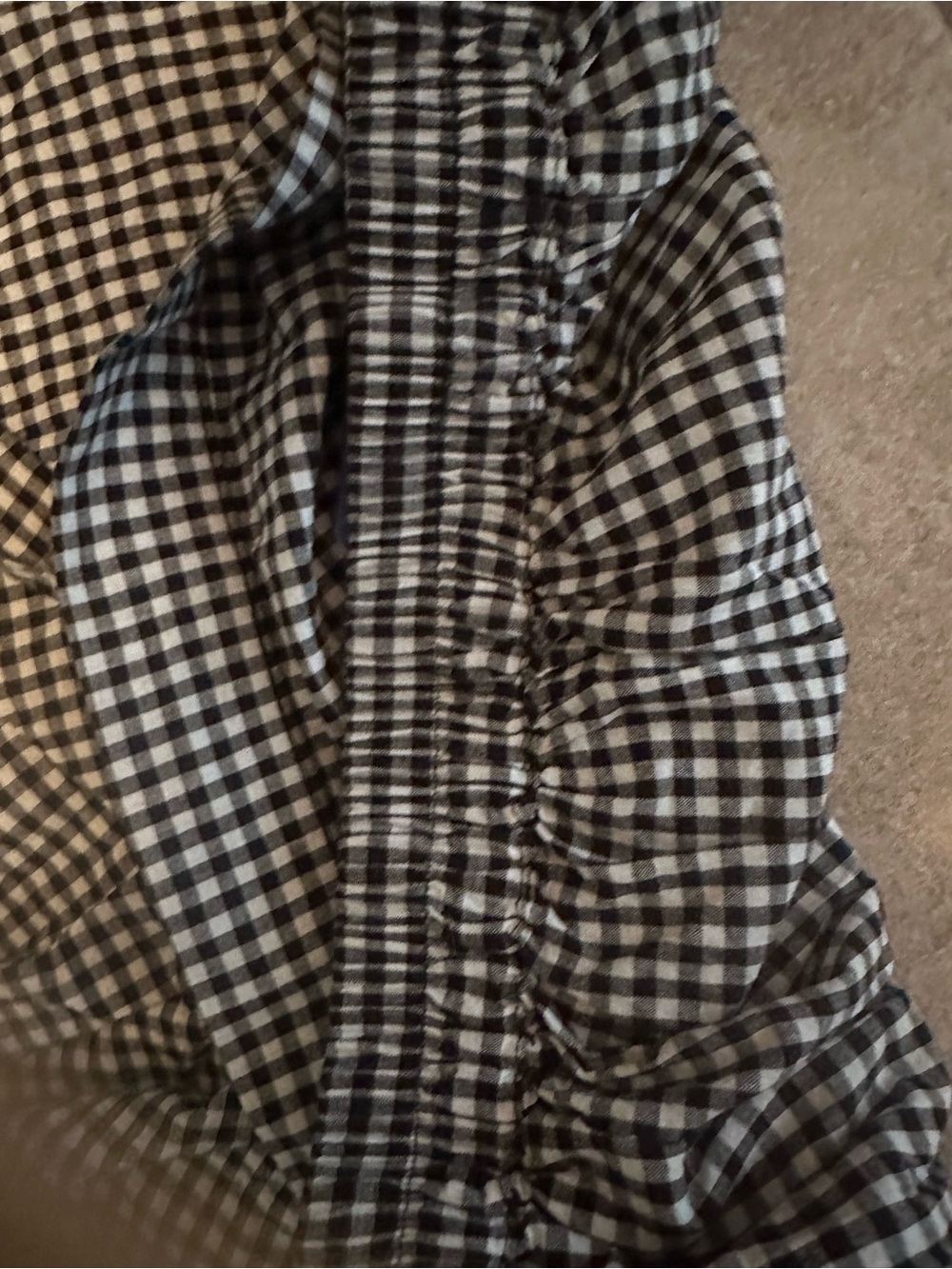 SHEIN Black & White Gingham Wrap Maxi Skirt - Picture 4 of 4